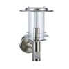 Außenwandleuchte 'Inox' mit Bewegungssensor 20 W IP 44 Ø 21,3 x 34 cm