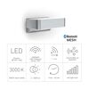 Steinel Außenwandleuchte siup down silber mit Bluetooth