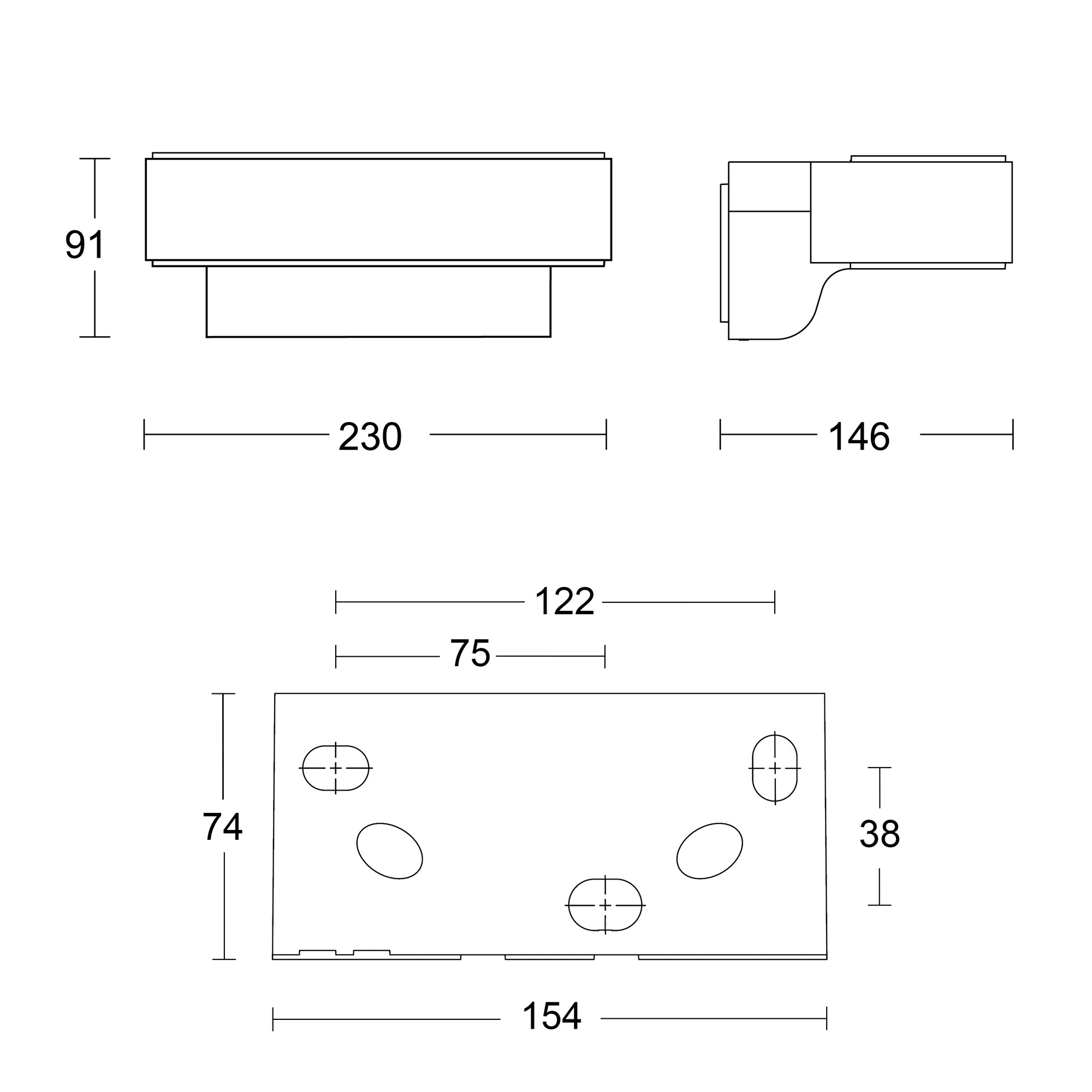 LED-Außenleuchte 'L 810 SC' mit Sensor silber 679 lm + product picture