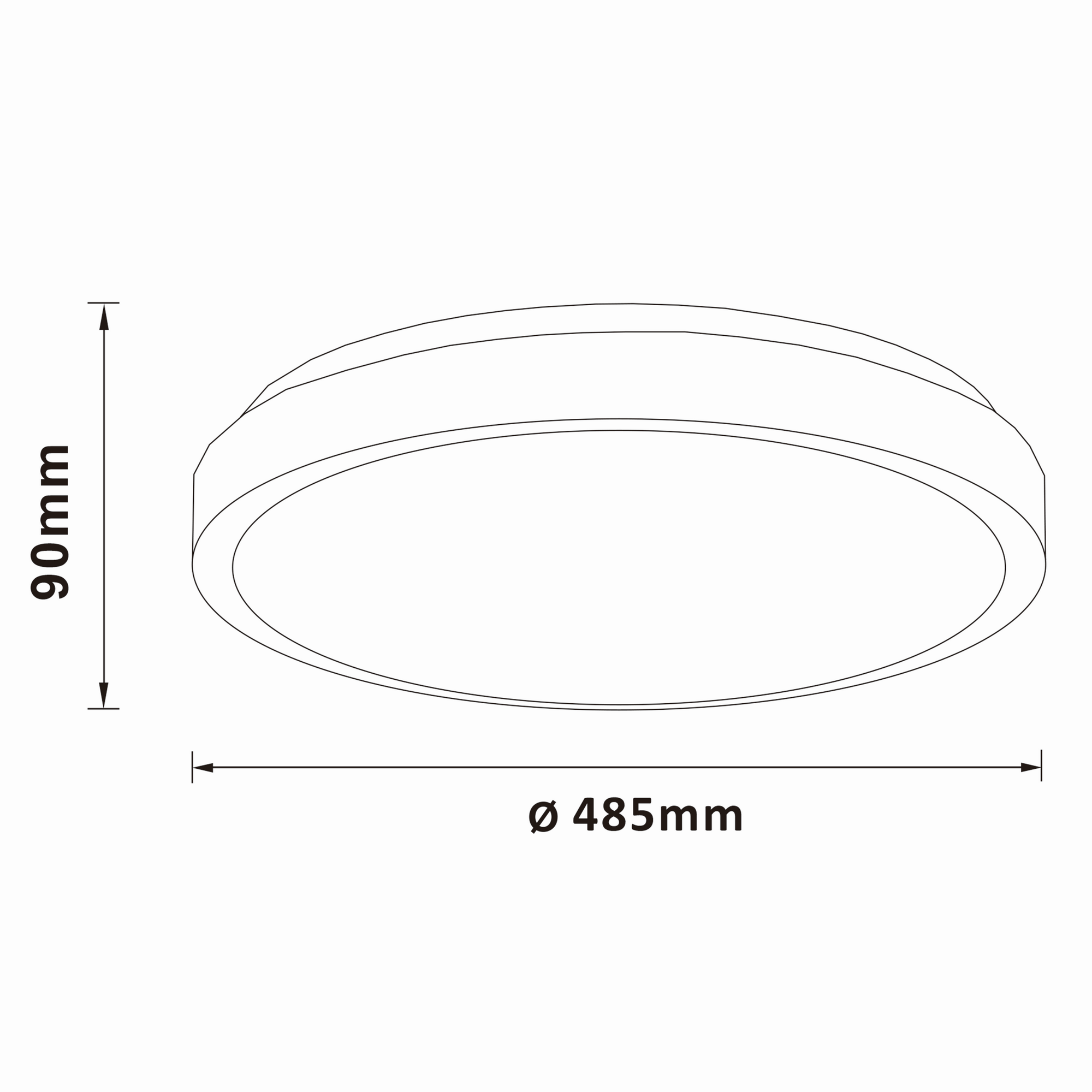 Thumbnail - Brilliant Deckenleuchte 'Livius' silberfarben/weiß Ø 48,5 cm