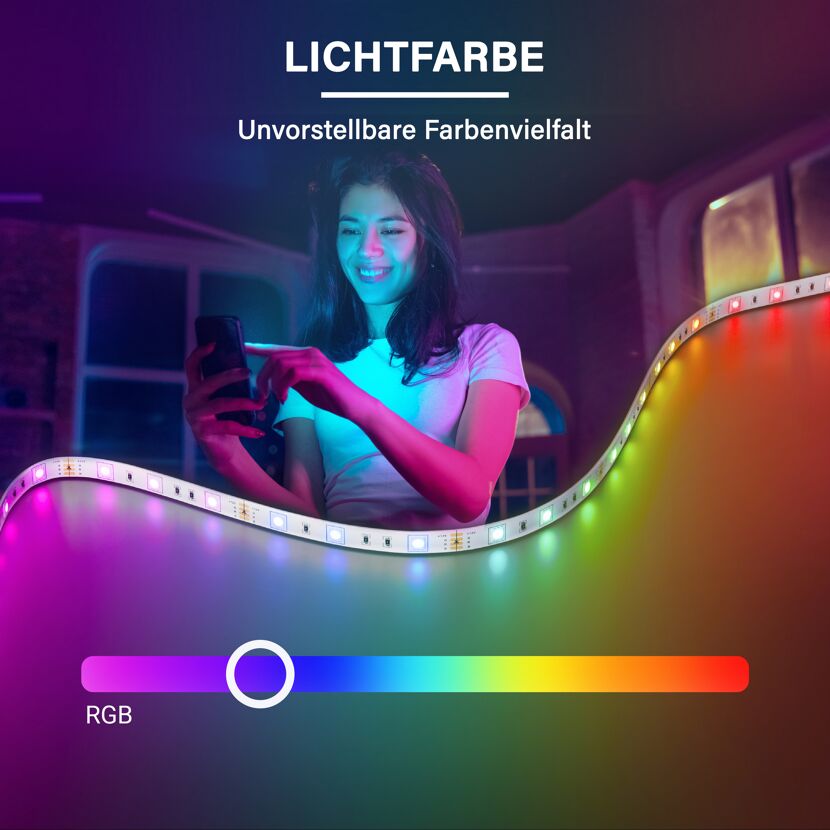LED-Streifen 5 m RGB 18 W