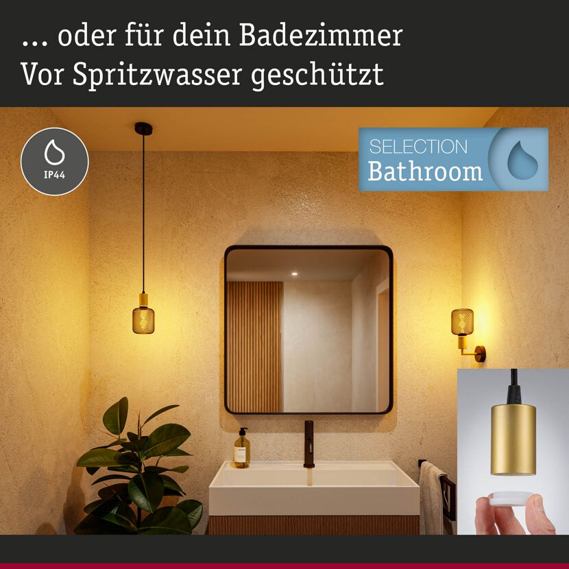 Pendelleuchte 'Ravi' E27 maximal 60 W Gold
