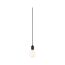 Pendelleuchte 'Tilla' E27 maximal 20 W incl Stecker Graphitschwarz