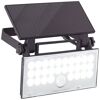 Solar-Außenwandleuchte 'Luton' mit Bewegungssensor 1000 lm neutralweiß IP 65 19,5 x 4,3 x 19,1 cm