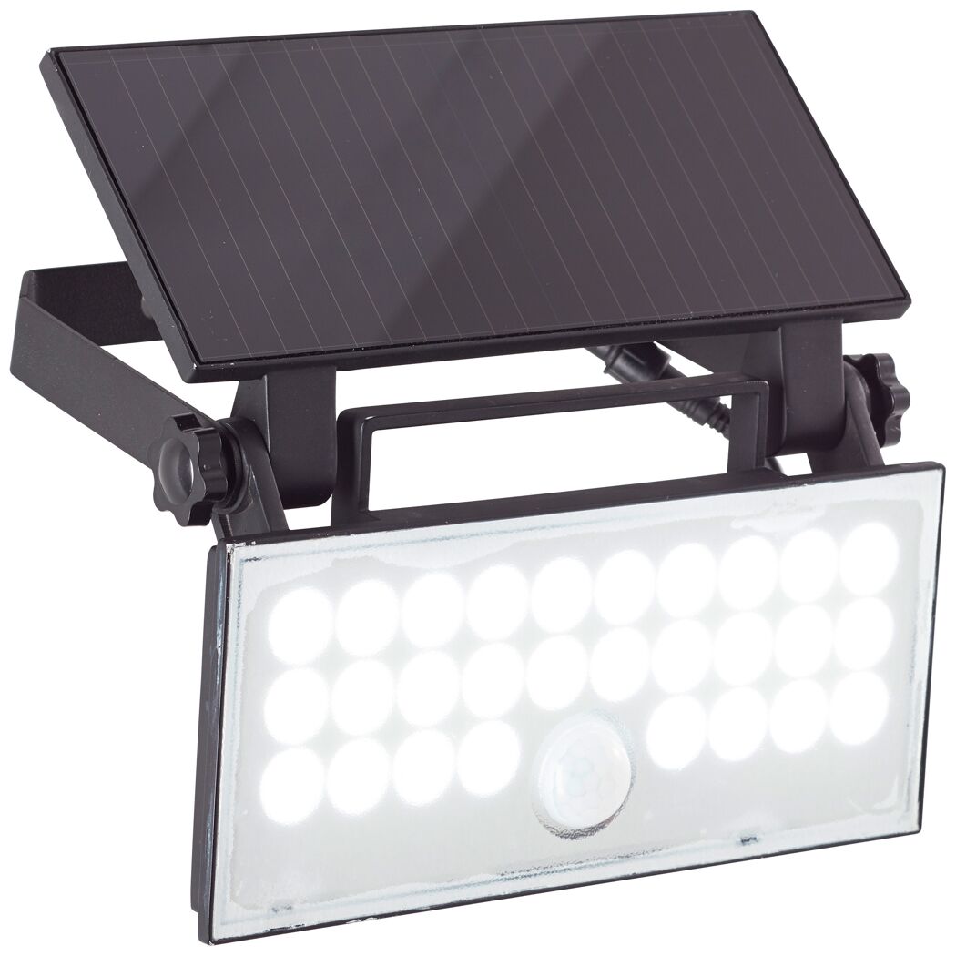 Solar-Außenwandleuchte 'Luton' mit Bewegungssensor 1000 lm neutralweiß IP 65 19,5 x 4,3 x 19,1 cm