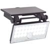 Solar-Außenwandleuchte 'Luton' mit Bewegungssensor 1000 lm neutralweiß IP 65 19,5 x 4,3 x 19,1 cm