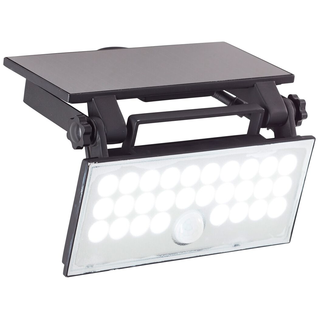 Solar-Außenwandleuchte 'Luton' mit Bewegungssensor 1000 lm neutralweiß IP 65 19,5 x 4,3 x 19,1 cm