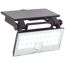 Solar-LED-Außenwandleuchte 'Luton' mit Bewegungsmelder 19,5 x 4,3 x 19,1 cm schwarz