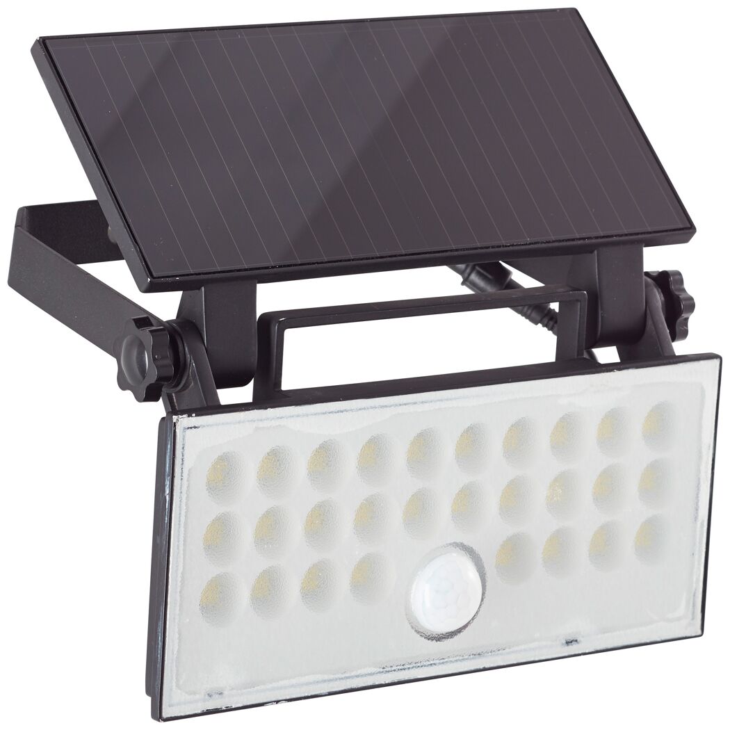 Solar-Außenwandleuchte 'Luton' mit Bewegungssensor 1000 lm neutralweiß IP 65 19,5 x 4,3 x 19,1 cm