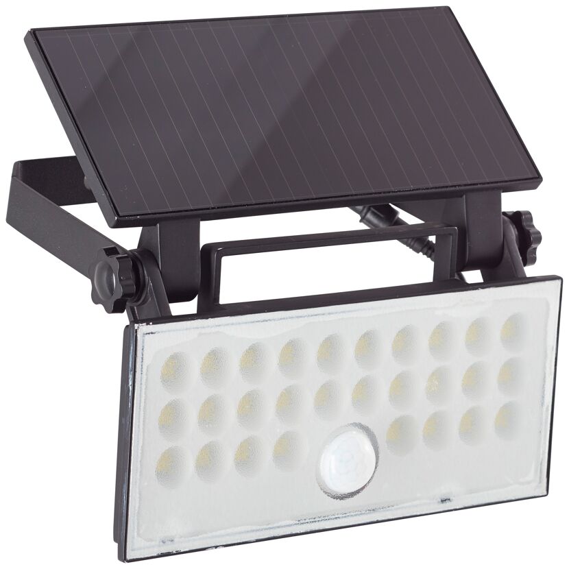 Solar-LED-Außenwandleuchte 'Luton' mit Bewegungsmelder 19,5 x 4,3 x 19,1 cm schwarz
