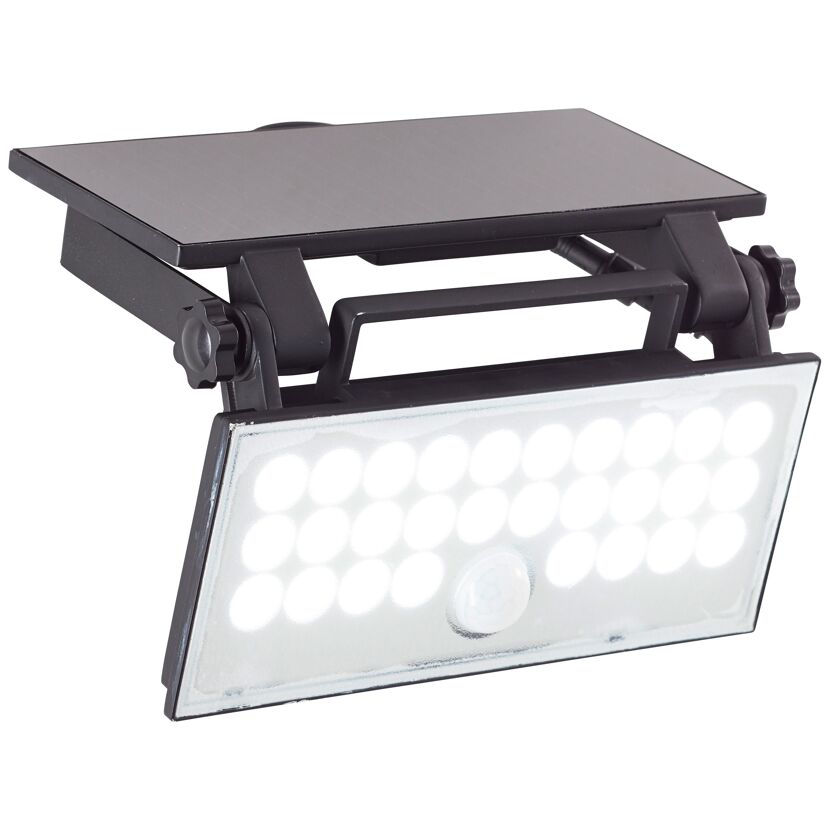 Solar-LED-Außenwandleuchte 'Luton' mit Bewegungsmelder 19,5 x 4,3 x 19,1 cm schwarz