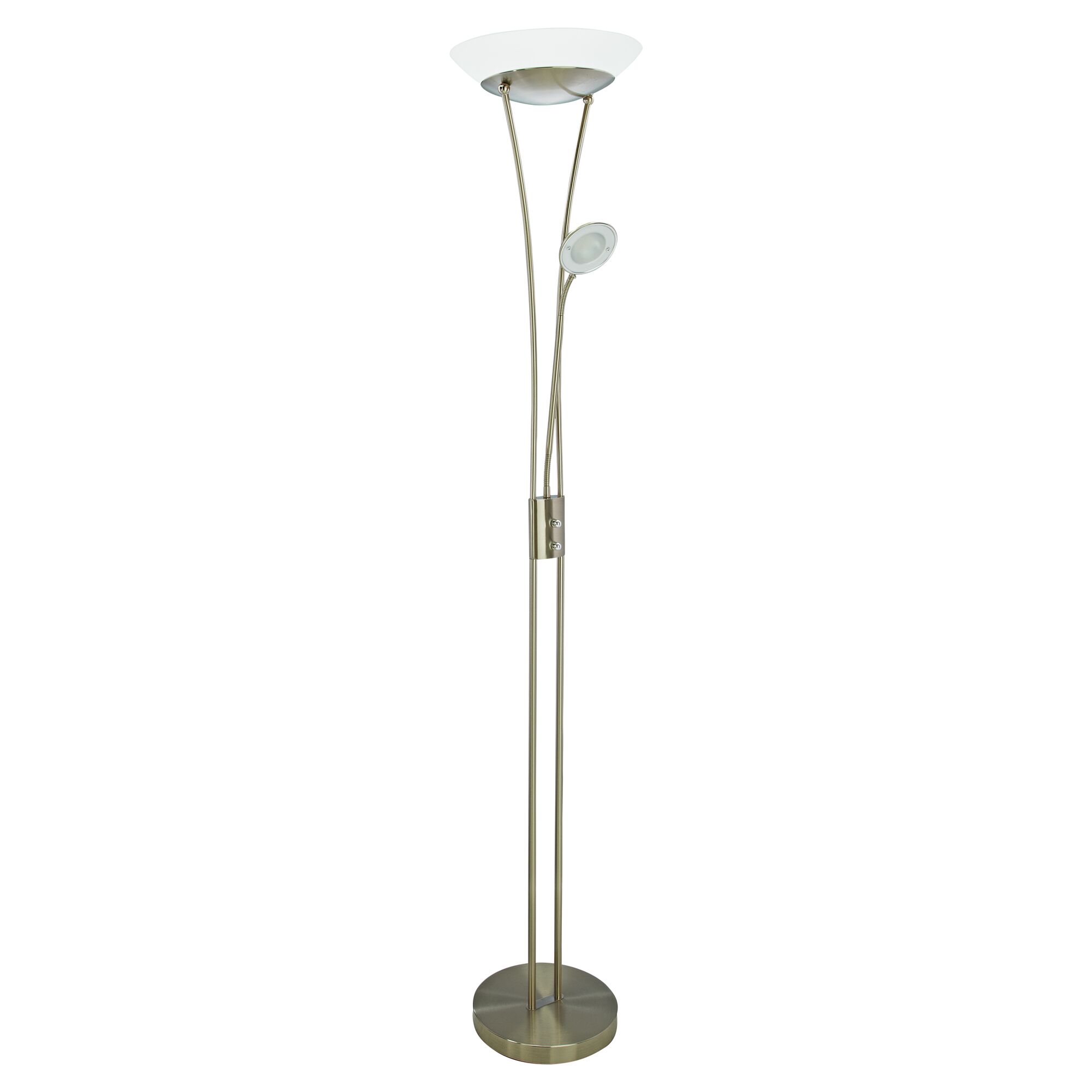 LED-Stehleuchte Finn mit Leselampe