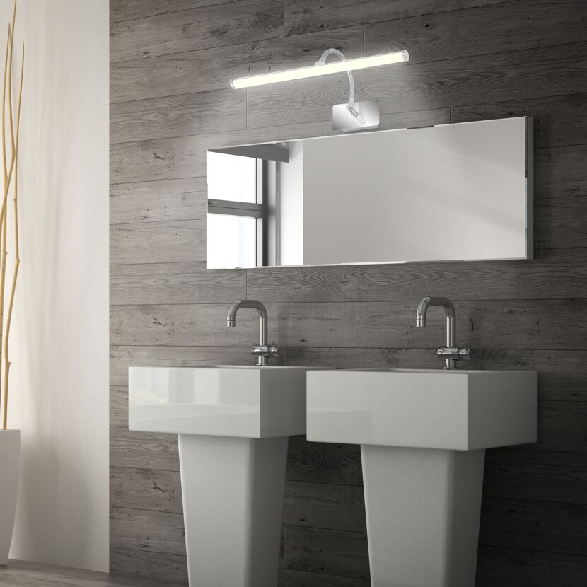 LED-Wandleuchte 'Splash' 1-flammig, chromefarben