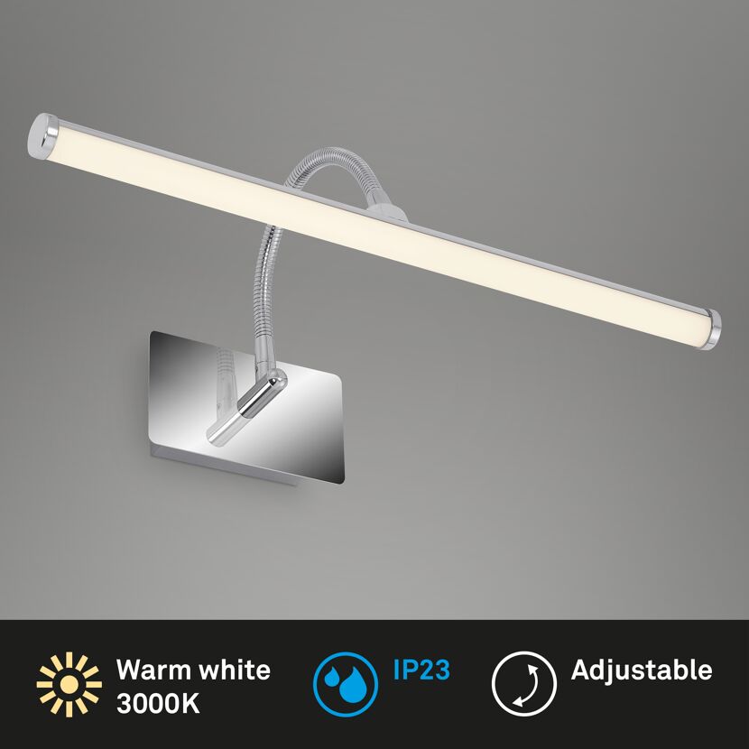 LED-Wandleuchte 'Splash' 1-flammig, chromefarben
