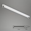 LED-Badwandleuchte 10 W 1200 lm neutralweiß 57,2 x 4,3 x 3,2 cm