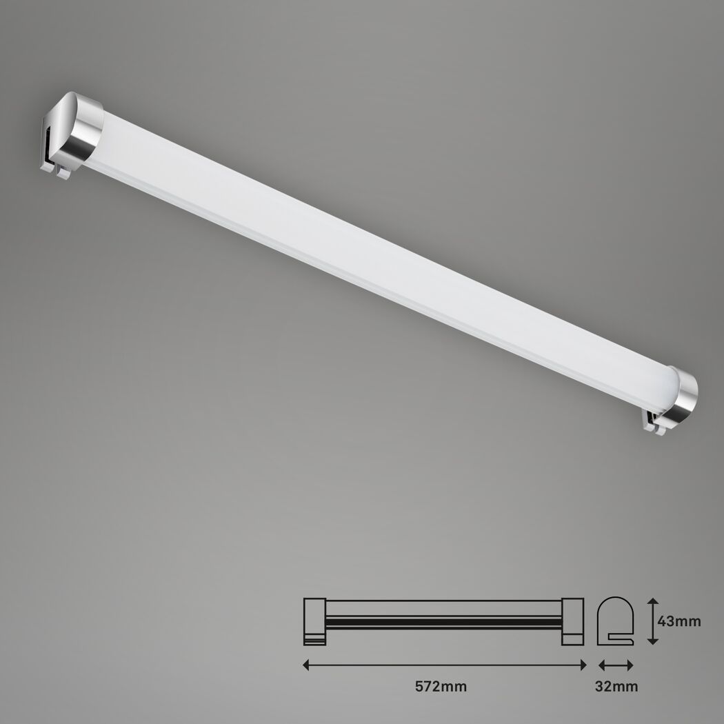 LED-Badwandleuchte 10 W 1200 lm neutralweiß 57,2 x 4,3 x 3,2 cm