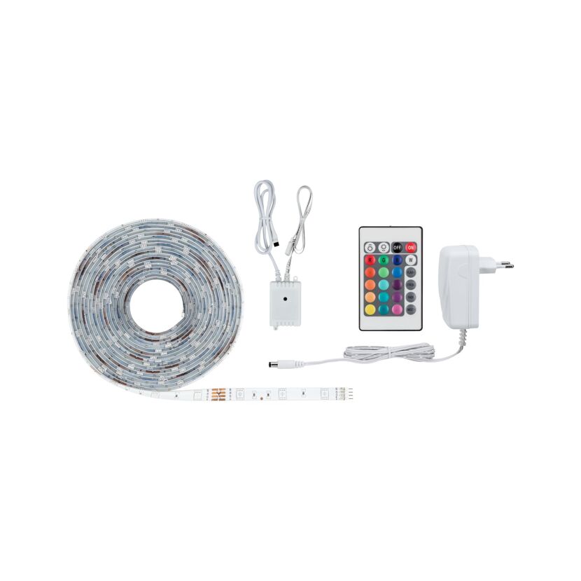 LED-Streifen-Komplettset 'SimpLED' mehrfarbig 5 m 505 lm 24 W mit Stecker