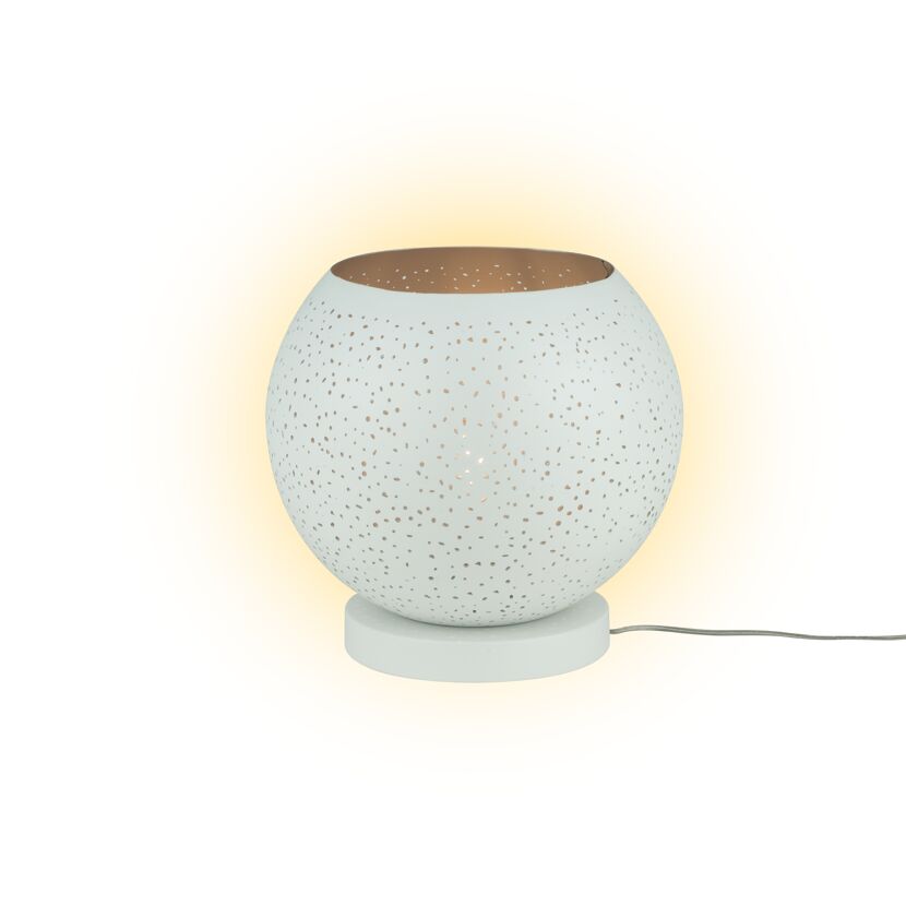 Stiltalent by toom® Tischleuchte 'Nahar' weiß Ø 25 cm