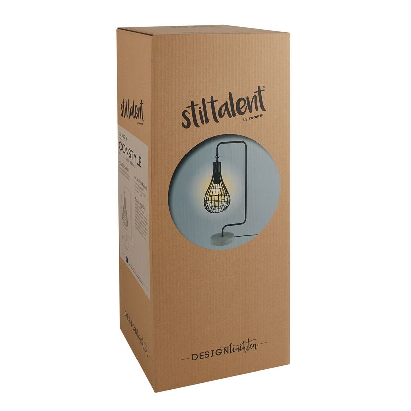 Verpackte Tischleuchte CONSTYLE von stiltalent.