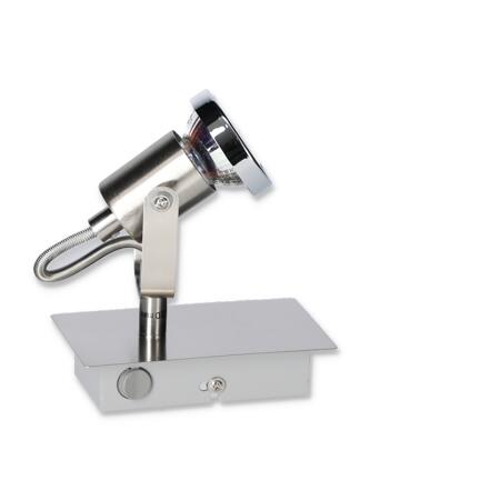 2. Bild von Wohnraumstrahler 'Nika' 1-flammig 350 lm chrom