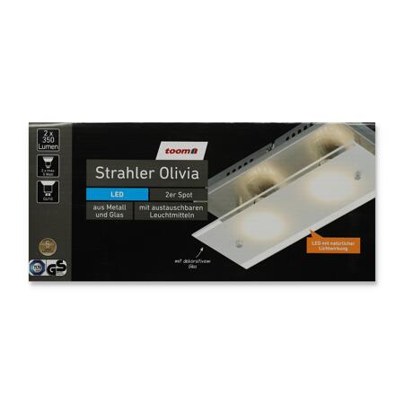4. Bild von LED-Wohnraumstrahler 'Olivia' 2-flammig