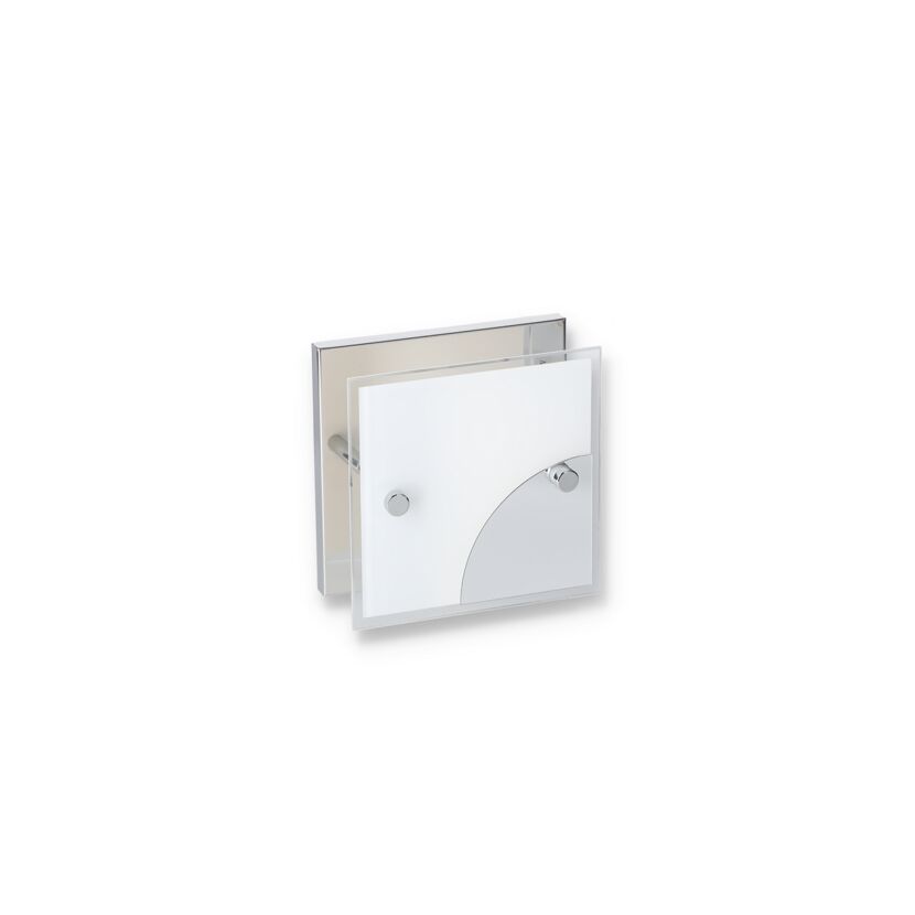 Quadratischer LED-Strahler Elli mit Metallapplikationen
