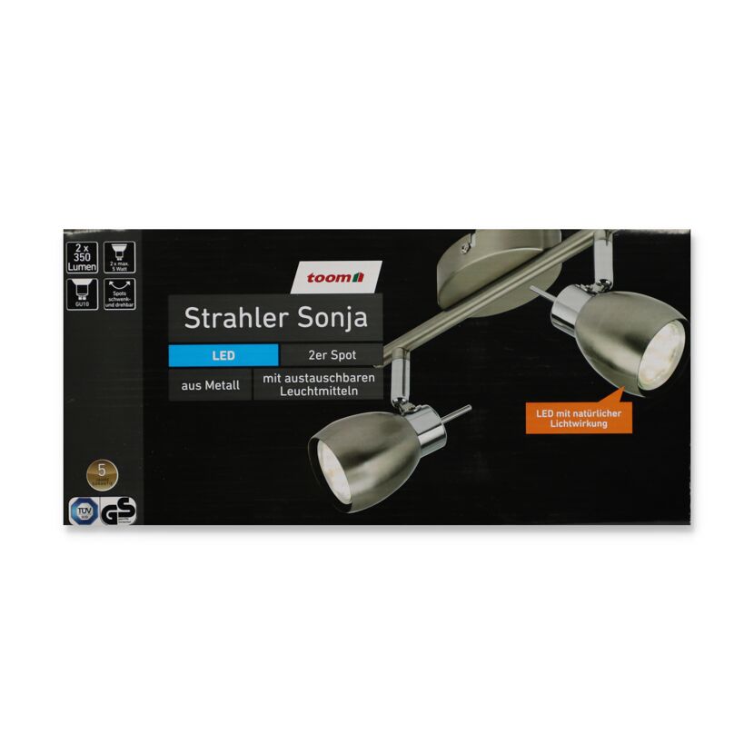 LED-Wohnraumstrahler 'Sonja' 2-flammig