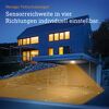 LED-Außendeckenleuchte 'DL Vario Quattro S ' mit Bewegungssensor 9,8 W 1000 lm warmweiß IP 54 31 x 6,9 cm