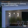 LED-Außenwandleuchte 'L 830 SC' mit Bewegungssensor 9,1 W 493 lm warmweiß IP 44 11 x 11 cm