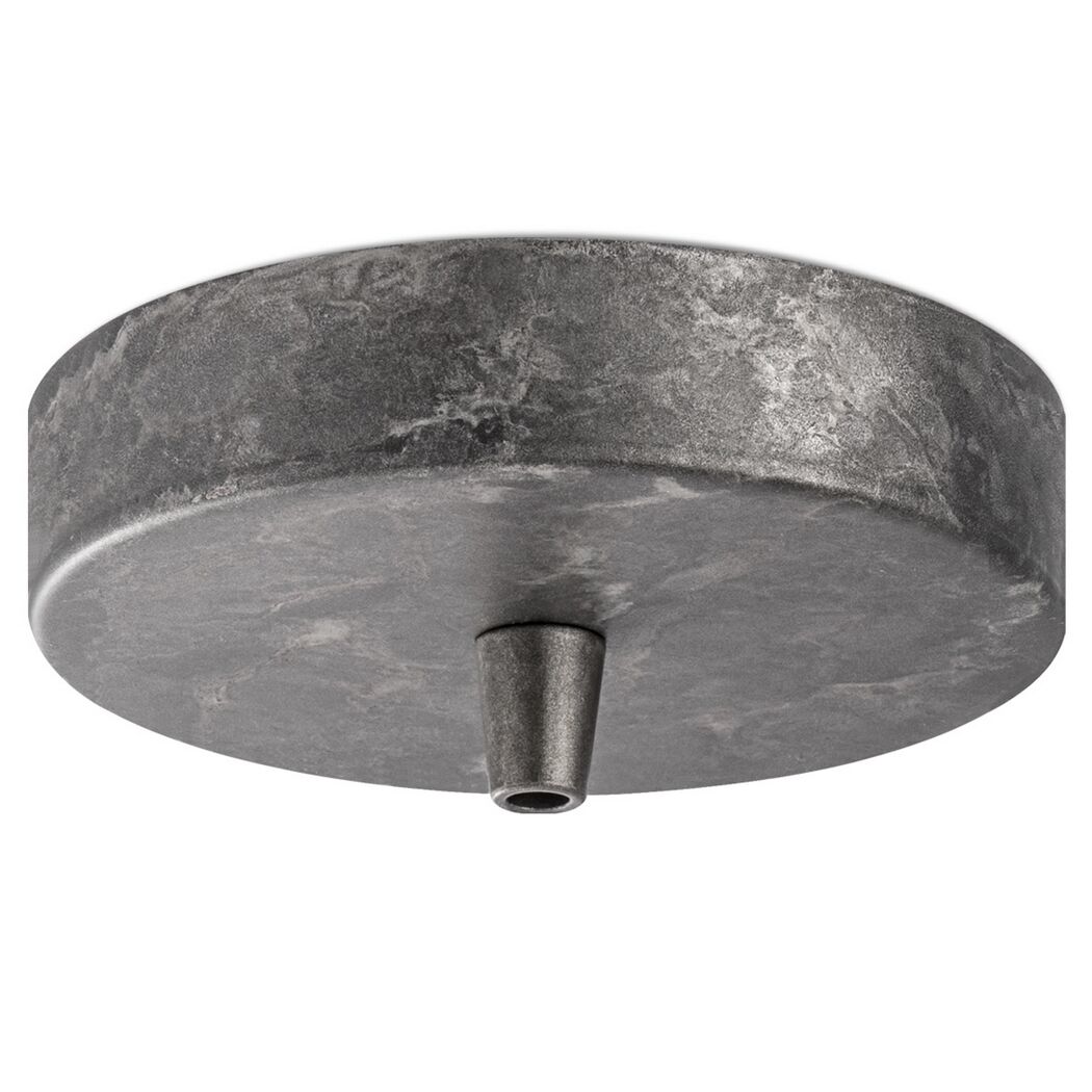 Leuchtenbaldachin dunkelgrau Metall Ø 11 x 4,5 cm