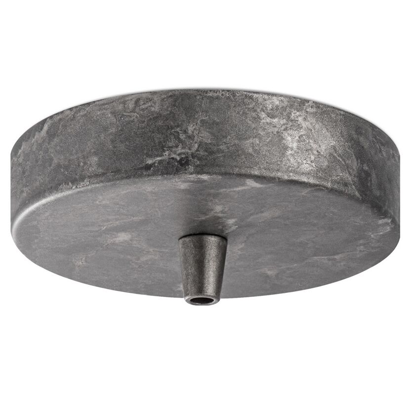 Leuchtenbaldachin dunkelgrau Metall Ø 11 x 4,5 cm