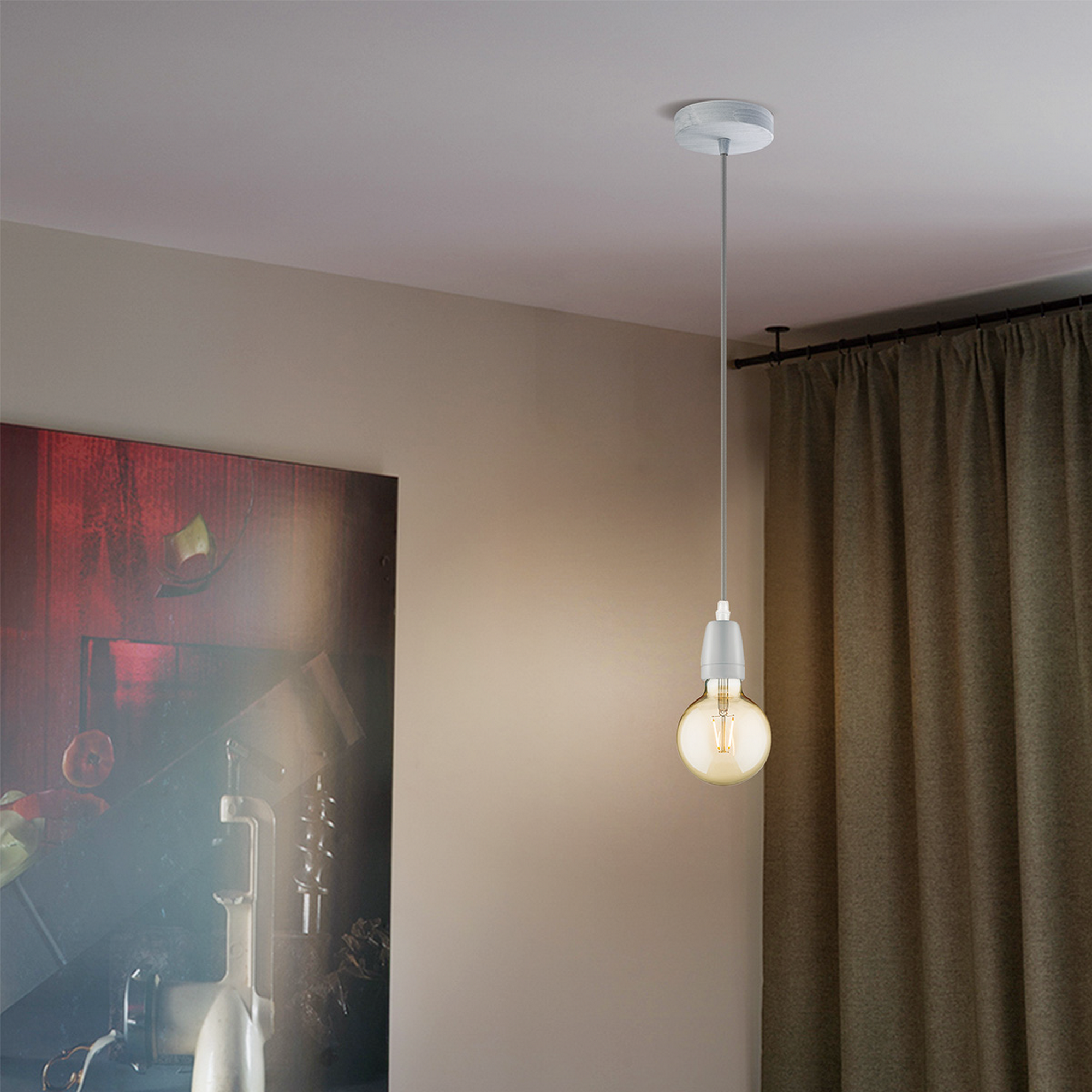 Baldachin 'Home Sweet Home' Metall/Beton 1 Licht + product picture