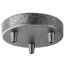 Baldachin 'Home Sweet Home' Metall 3 Lichter anthrazit