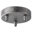 Baldachin 'Home Sweet Home' Metall 3 Lichter anthrazit