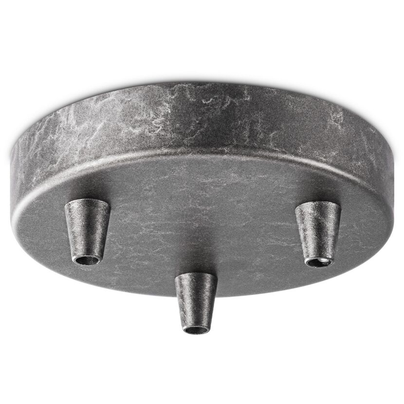 Baldachin 'Home Sweet Home' Metall 3 Lichter anthrazit