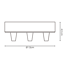 Baldachin 'Home Sweet Home' beige Ø 12 x 4,5 cm