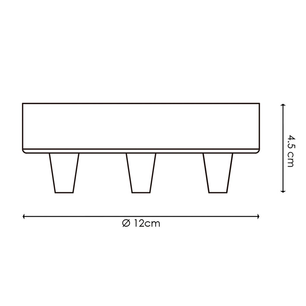 Leuchtenbaldachin kupferfarben Metall Ø 12 x 4,5 cm