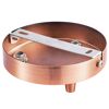 Leuchtenbaldachin kupferfarben Metall Ø 12 x 4,5 cm