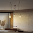 Baldachin 'Home Sweet Home' Metall 3 Lichter rostfarben