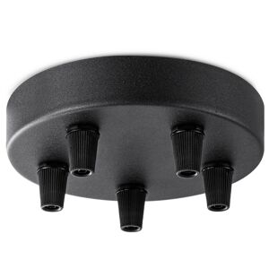 Baldachin 'Home Sweet Home' Metall 5 Lichter schwarz