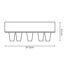 Baldachin 'Home Sweet Home' Metall 5 Lichter schwarz