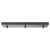Leuchtenbaldachin schwarz Metall 47 x 9,5 x 4,5 cm