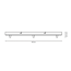 Baldachin 'Home Sweet Home' XXL-Balken Metall/Beton 3 Lichter