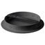 Leuchtenbaldachin schwarz Metall Ø 18 x 2,5 cm