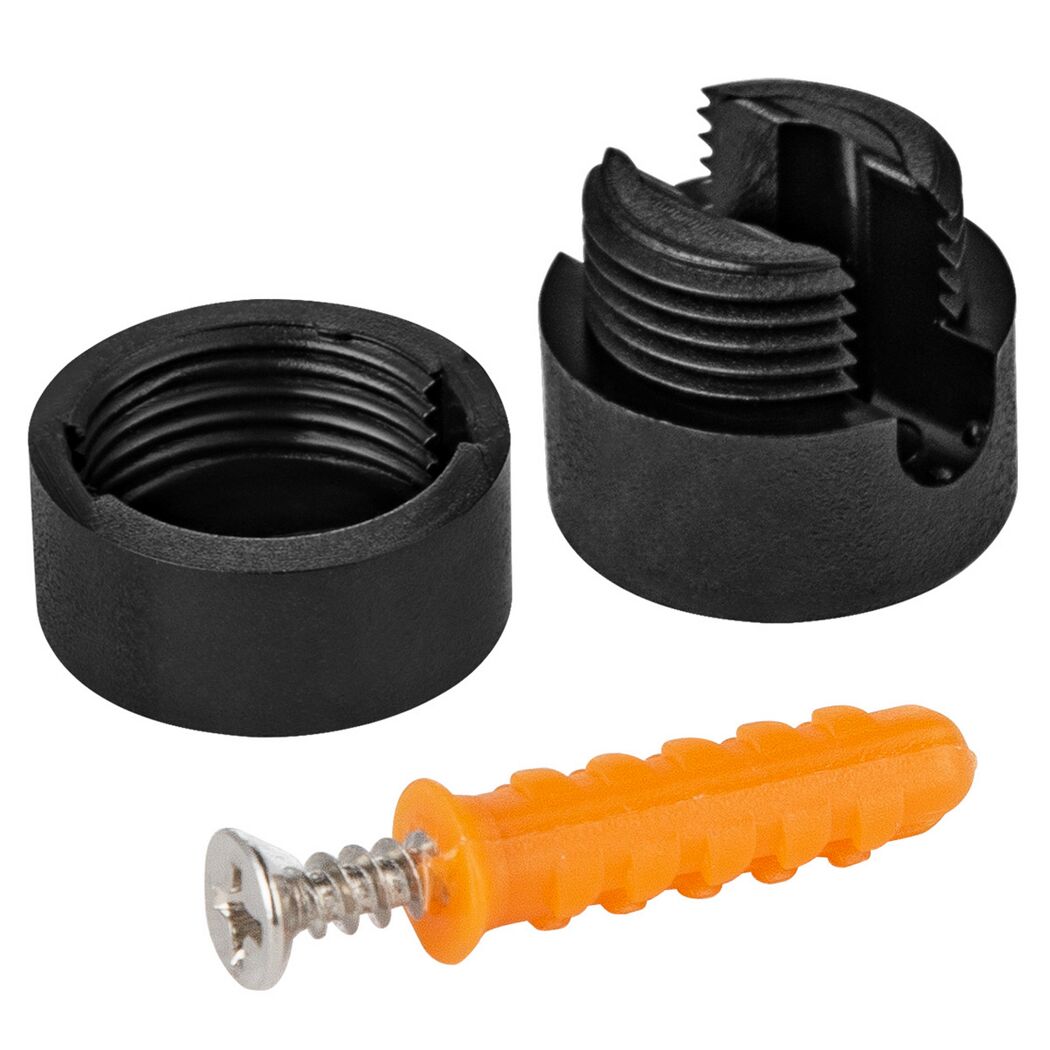Kabelhalter 'Dot' 2 x 2 x 2,2 cm schwarz