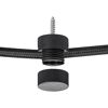 Kabelhalter 'Dot' 2 x 2 x 2,2 cm schwarz