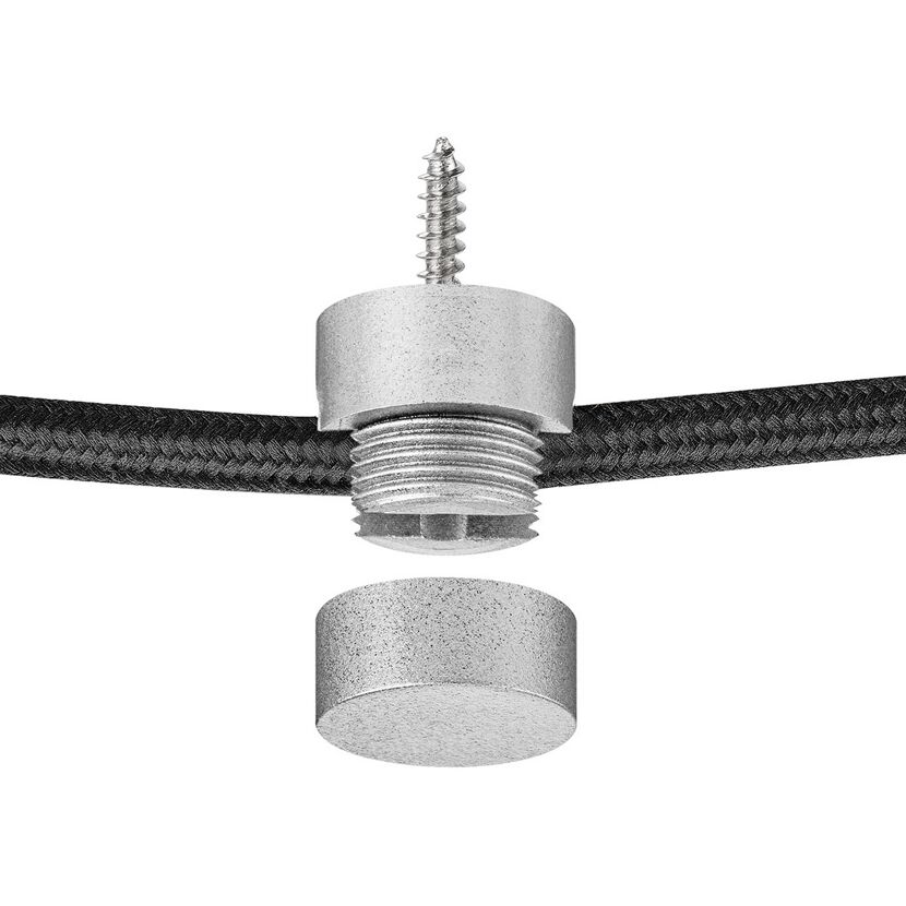 Metallene Wandklemme für Kabel