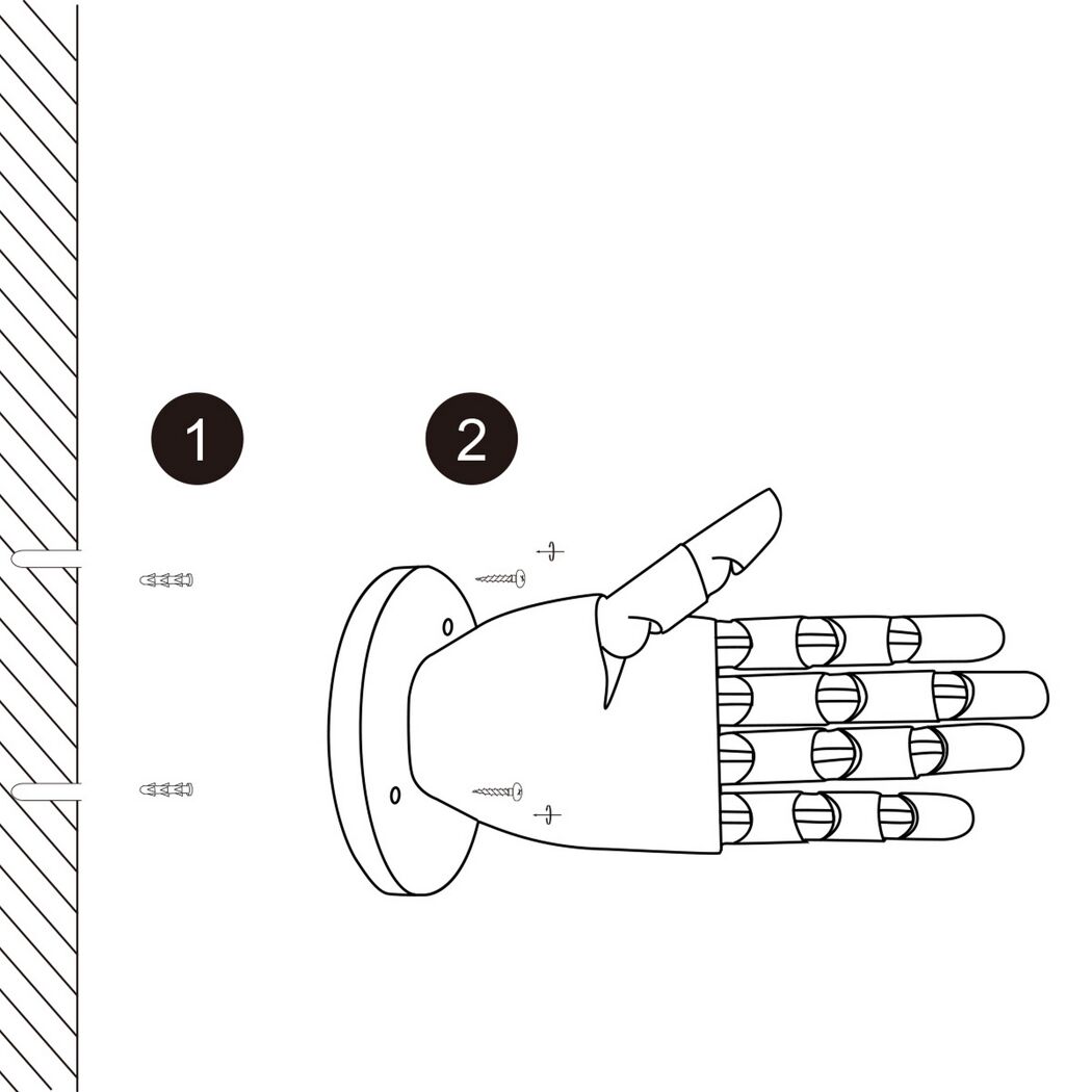 Montageanleitung Lampenhalter Hand