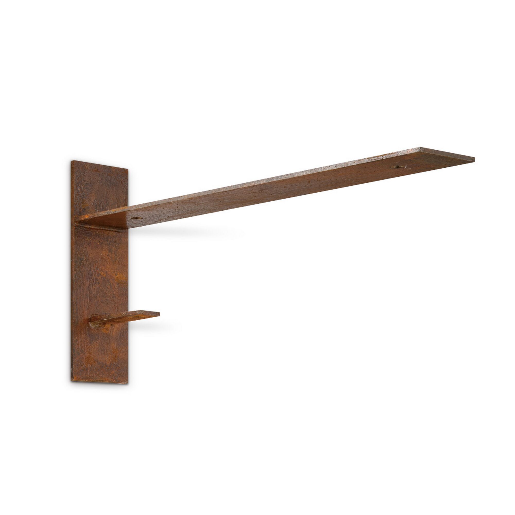 Rostige Metall-Halterung mit Haken