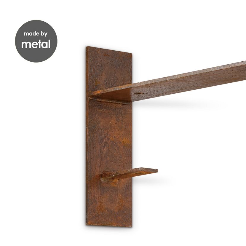 Rostige Metallhalterung